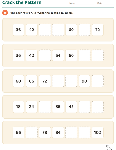 Preview of Number Charts worksheet featuring Animals BW for grade 3