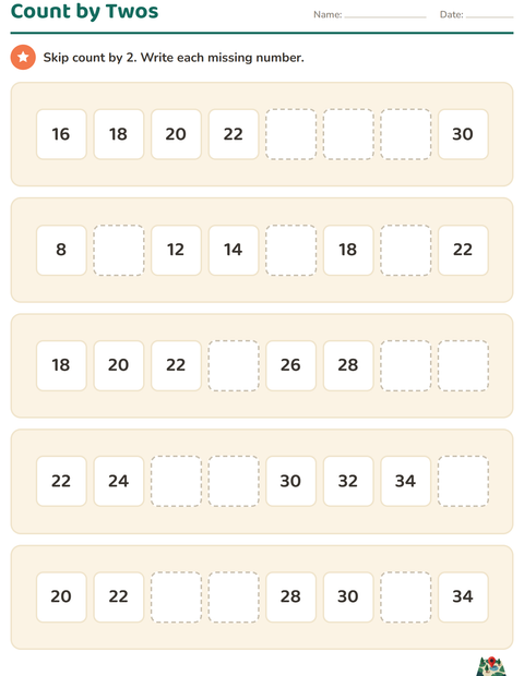 Preview of Number Charts worksheet featuring Camping for grade 1