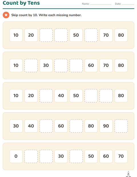 Preview of Number Charts worksheet featuring Easter BW 2 for grade 1