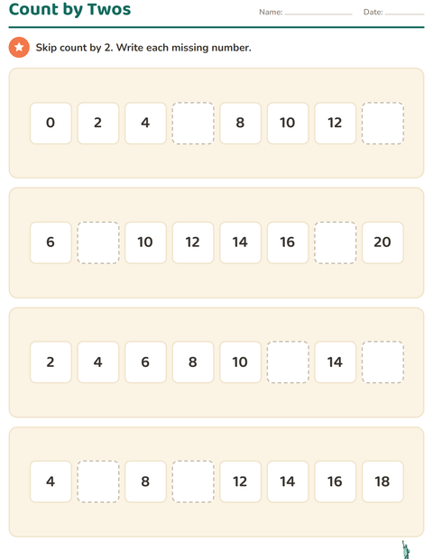 Preview of Number Charts worksheet featuring 4th of July for grade 1
