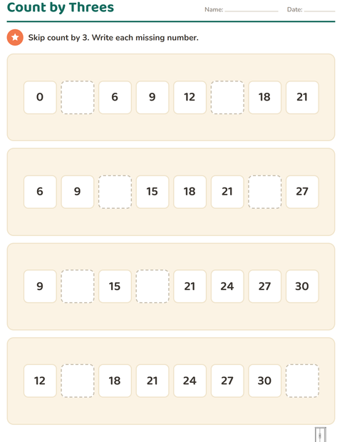 Preview of Number Charts worksheet featuring Furniture BW for grade 2