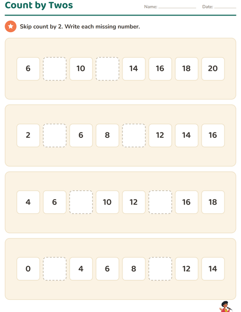 Preview of Number Charts worksheet featuring Music for grade 1