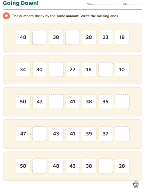 Preview of Number Charts worksheet featuring Sports BW for grade 3