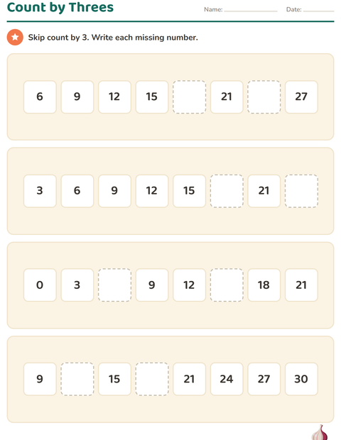 Preview of Number Charts worksheet featuring Vegetables for grade 2