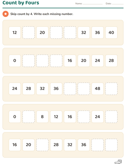 Preview of Number Charts worksheet featuring Furniture BW for grade 2