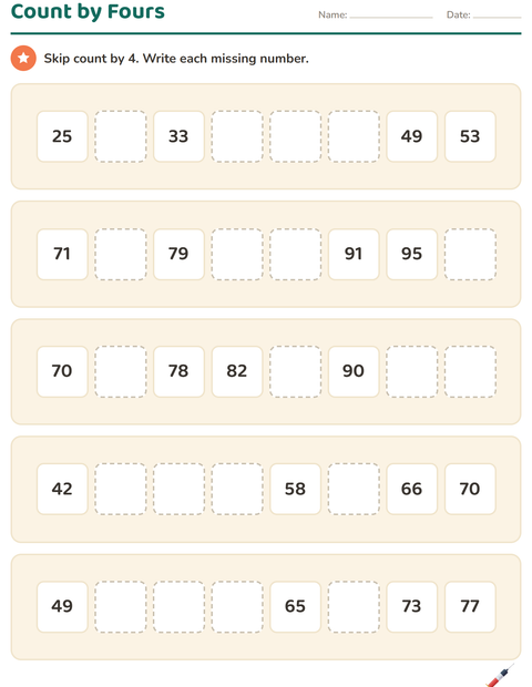 Preview of Number Charts worksheet featuring Hospital for grade 2