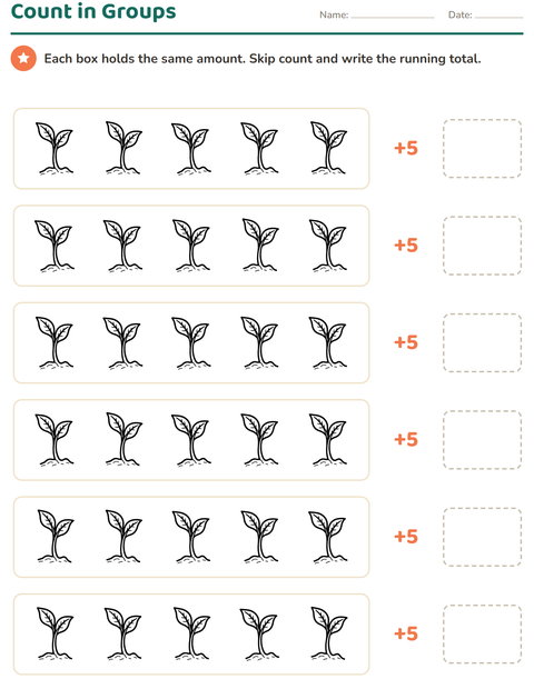 Preview of Number Charts worksheet featuring Nature BW for grade 1