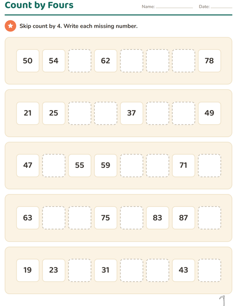 Preview of Number Charts worksheet featuring Tools BW for grade 2