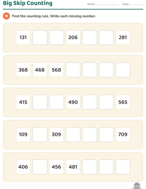 Preview of Number Charts worksheet featuring Travel and Holiday BW for grade 3