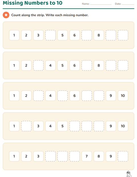 Preview of Number Charts worksheet featuring Zoo Animals BW for kindergarten