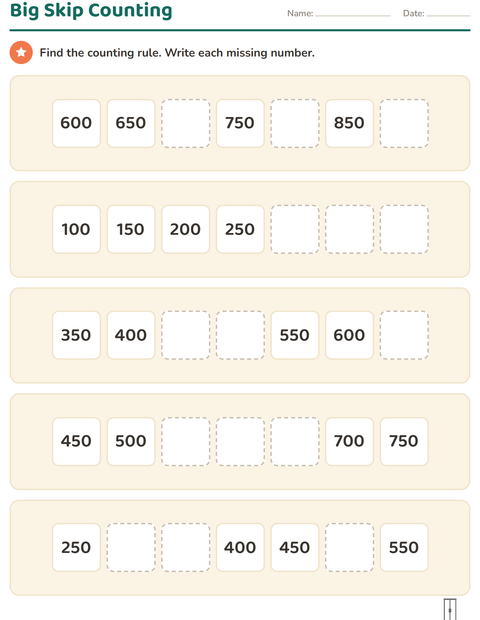 Preview of Number Charts worksheet featuring Home BW 2 for grade 3