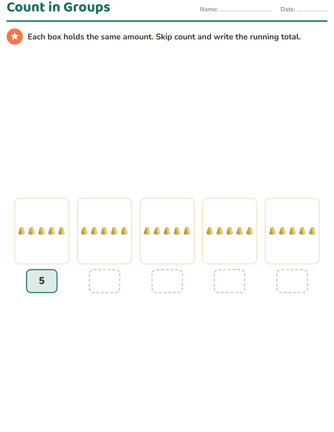 Preview of Number Charts worksheet featuring Shapes for grade 1