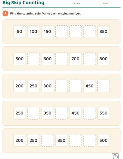 Preview of Number Charts worksheet featuring Sports BW for grade 3