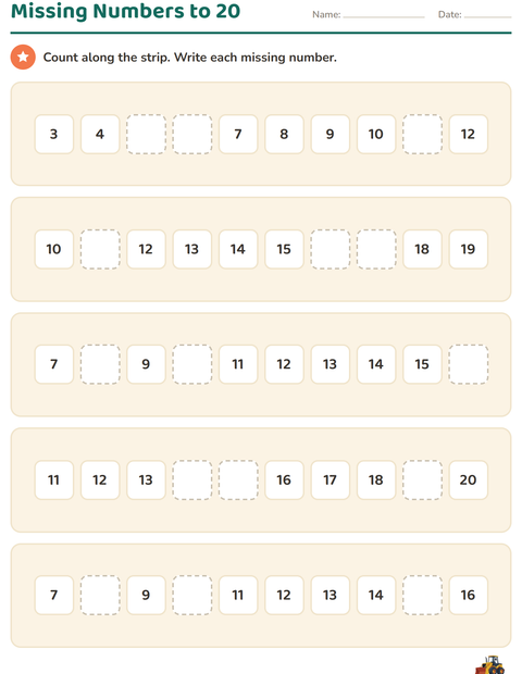 Preview of Number Charts worksheet featuring Vehicles for kindergarten