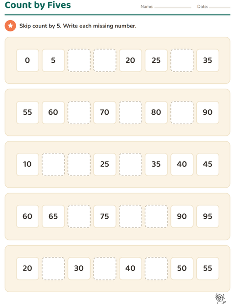 Preview of Number Charts worksheet featuring Zoo Animals BW for grade 1