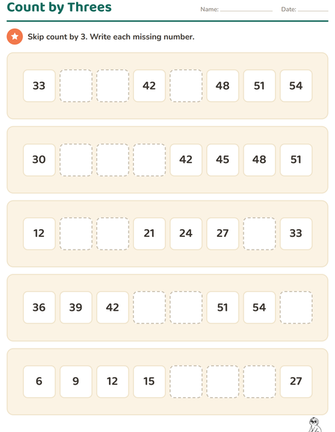 Preview of Number Charts worksheet featuring Zoo Animals BW for grade 2
