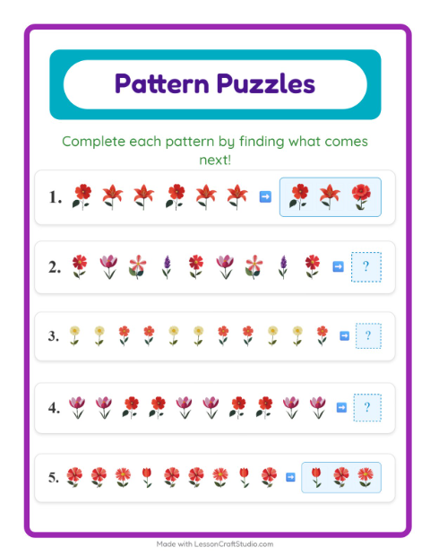 Complete the Pattern