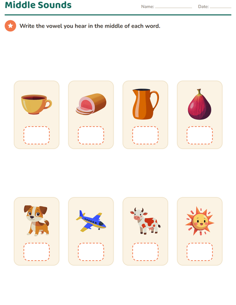 Preview of Sounds & Syllables worksheet for kindergarten