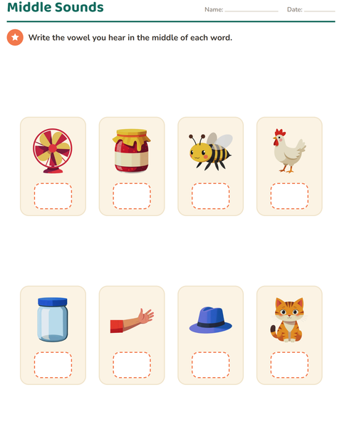 Preview of Sounds & Syllables worksheet for kindergarten