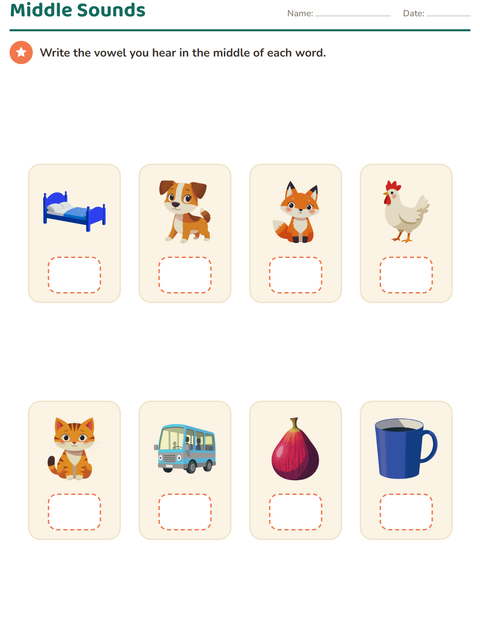 Preview of Sounds & Syllables worksheet for kindergarten