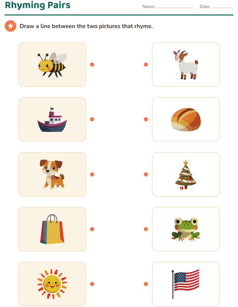 Preview of Sounds & Syllables worksheet for kindergarten