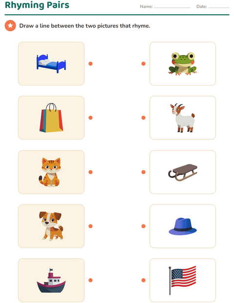 Preview of Sounds & Syllables worksheet for kindergarten