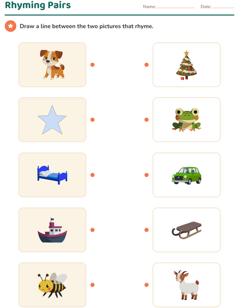 Preview of Sounds & Syllables worksheet for kindergarten
