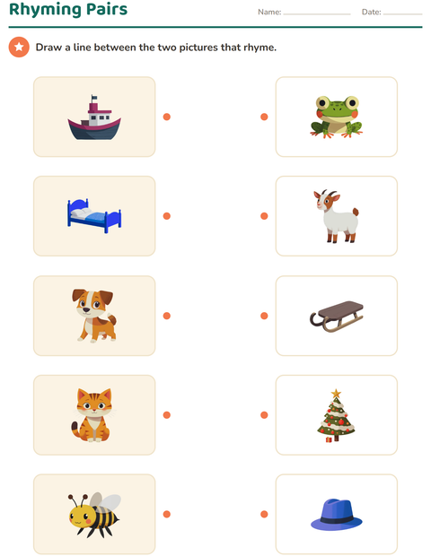 Preview of Sounds & Syllables worksheet for kindergarten