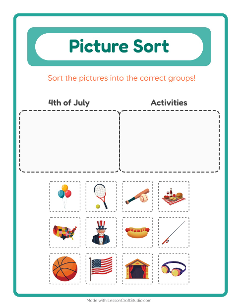 Preview of Odd One Out worksheet featuring Tools for kindergarten