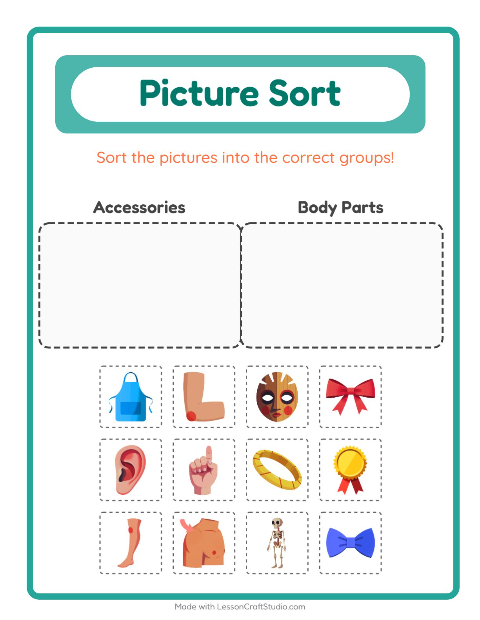 Preview of Subtraction worksheet featuring Music for kindergarten