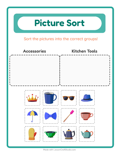 Preview of Math Worksheet worksheet featuring Miscellaneous for kindergarten