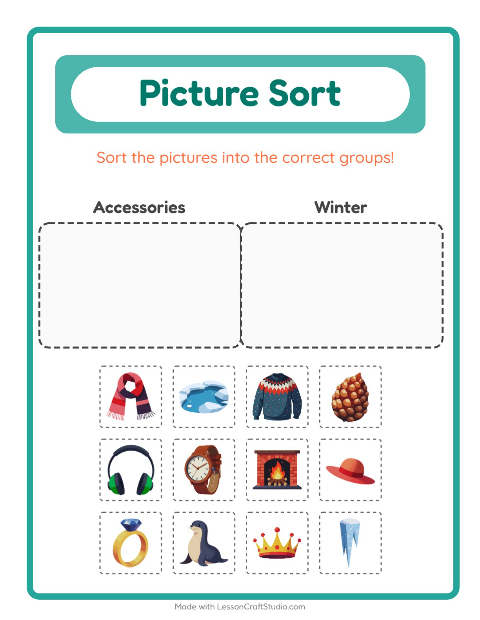 Preview of Picture Trail worksheet featuring Around the House for kindergarten