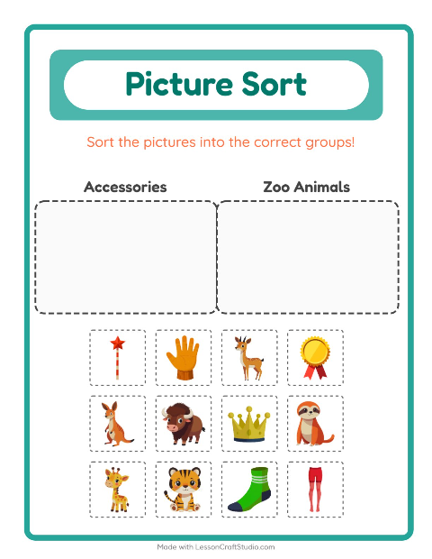 Preview of Find Objects worksheet featuring Pets for kindergarten