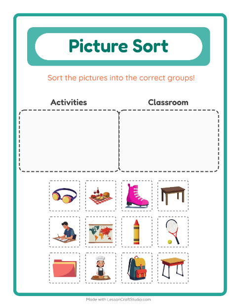 Preview of Picture Trail worksheet featuring Vegetables for kindergarten