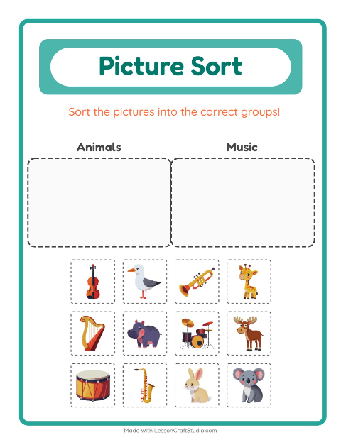 Preview of Picture Trail worksheet featuring Camping for kindergarten