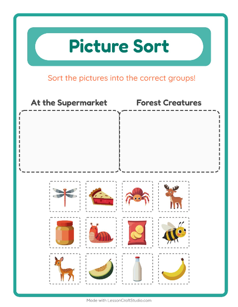 Preview of Chart Count worksheet featuring Accessories for kindergarten