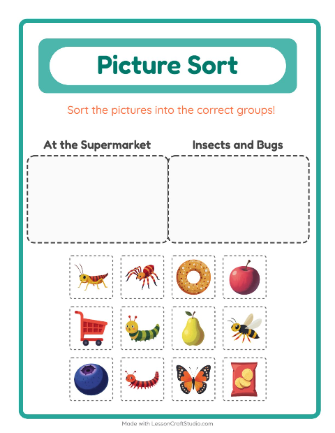 Preview of Subtraction worksheet featuring Miscellaneous for kindergarten