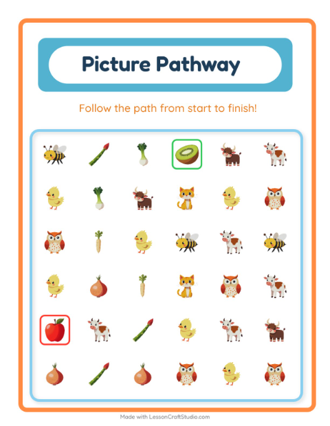 Preview of Grid Match worksheet featuring Kitchen Tools for kindergarten