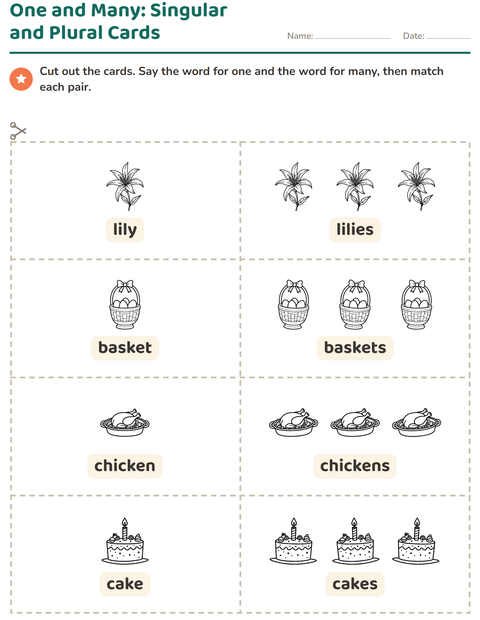 Preview of Picture Word Cards worksheet featuring Easter BW 2 for kindergarten