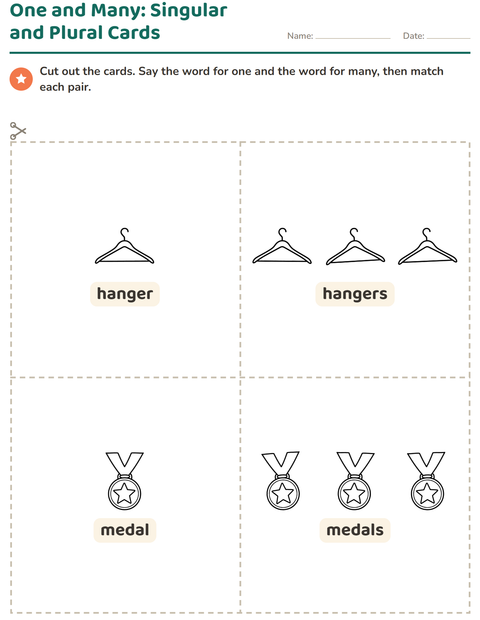 Preview of Picture Word Cards worksheet featuring Objects BW for kindergarten