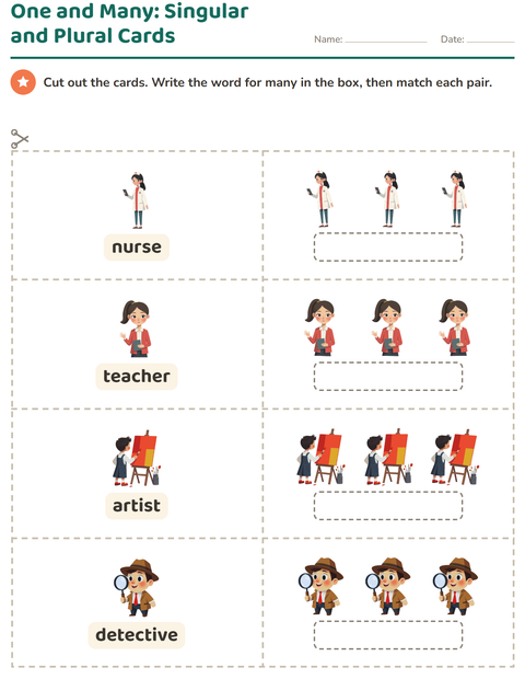 Preview of Picture Word Cards worksheet featuring Occupations for kindergarten