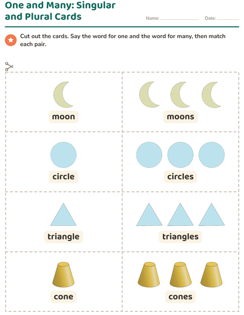 Preview of Picture Word Cards worksheet featuring Shapes for kindergarten