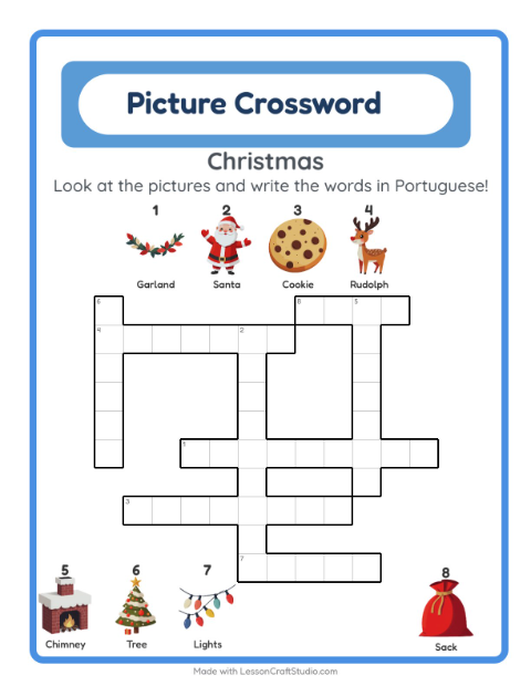 Picture crossword – Christmas