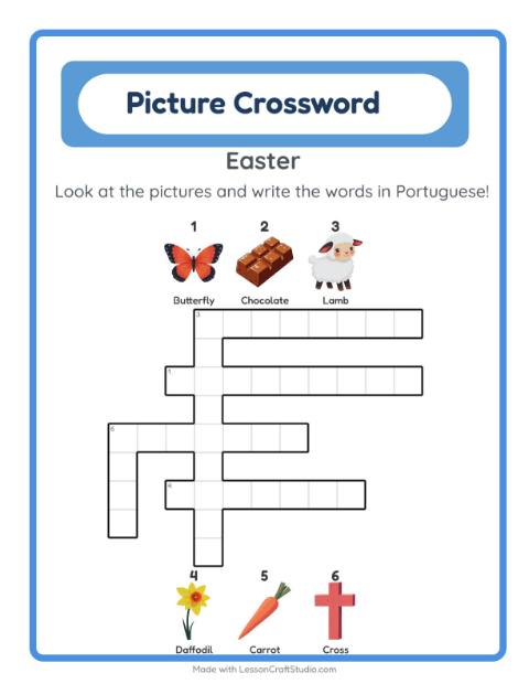 Picture crossword – Easter