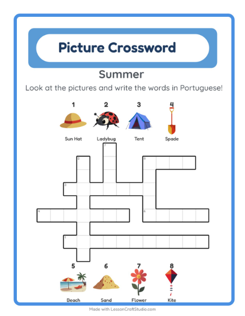 Picture crossword – Summer