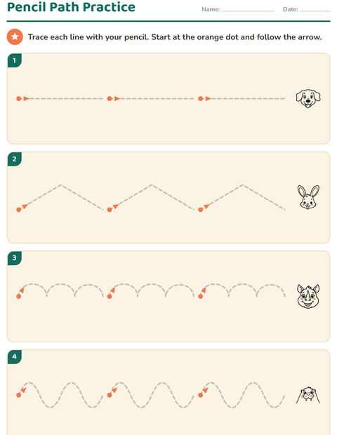 Preview of Pre-Writing Practice worksheet featuring Faces BW for kindergarten