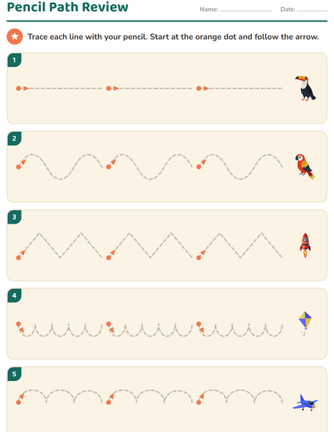 Preview of Pre-Writing Practice worksheet featuring Things That Fly for kindergarten