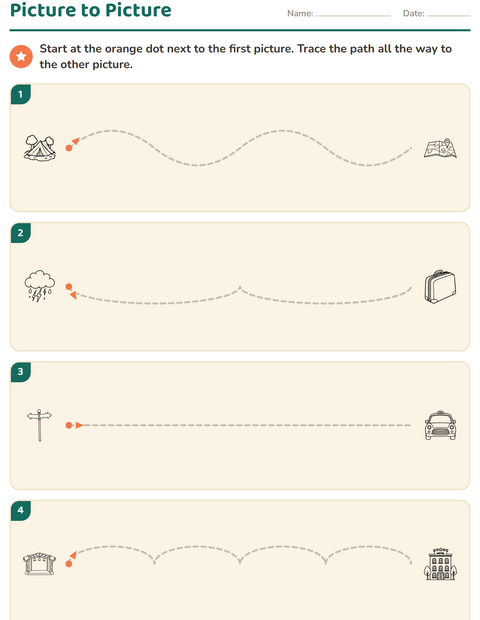 Preview of Pre-Writing Practice worksheet featuring Travel and Holiday BW for kindergarten