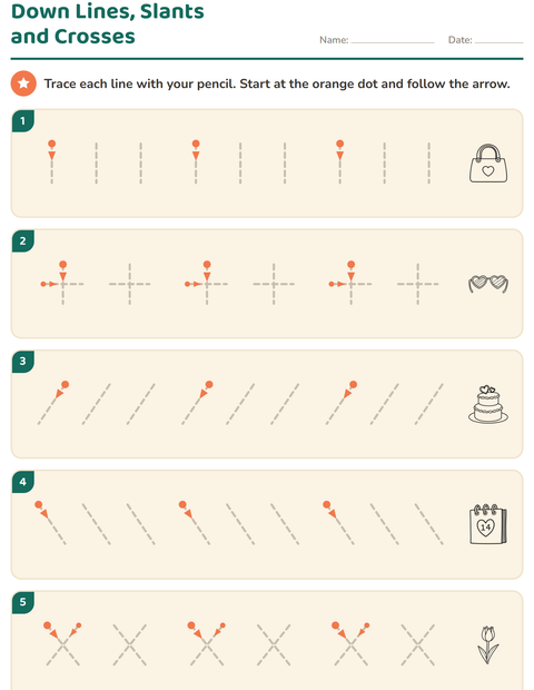 Preview of Pre-Writing Practice worksheet featuring Valentine BW 2 for kindergarten