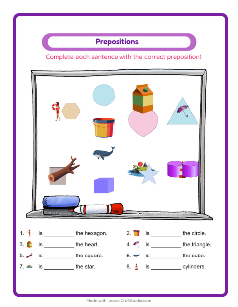 Preview of Missing Pieces worksheet featuring Tools for kindergarten